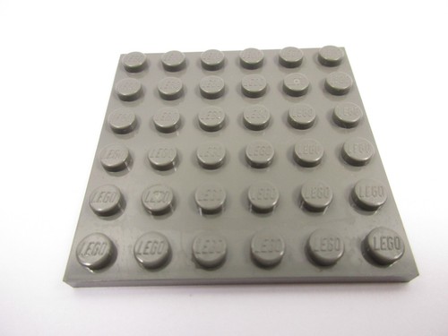 Lego dkgray plate - lego, 6x6