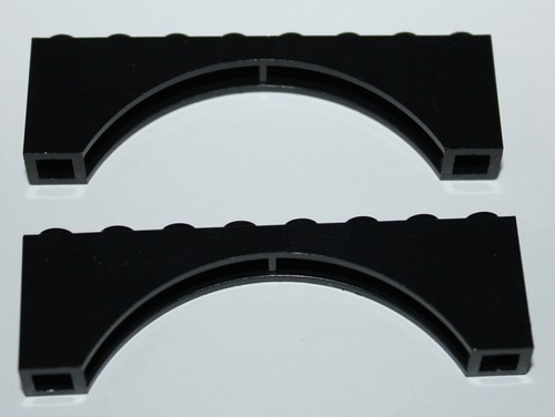 Lego black arch 1x8x2 ref - arch,