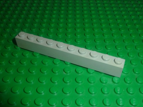 Lego brique oldgray 1x10 - lego, brick