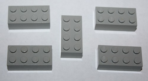 Lego oldgray brick 2x4 ref - brick,