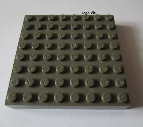 Lego 4201 brick 8x8 - 4201, dark