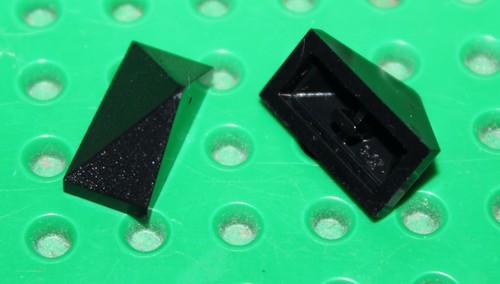 Lego black slope 2x1 - lego,